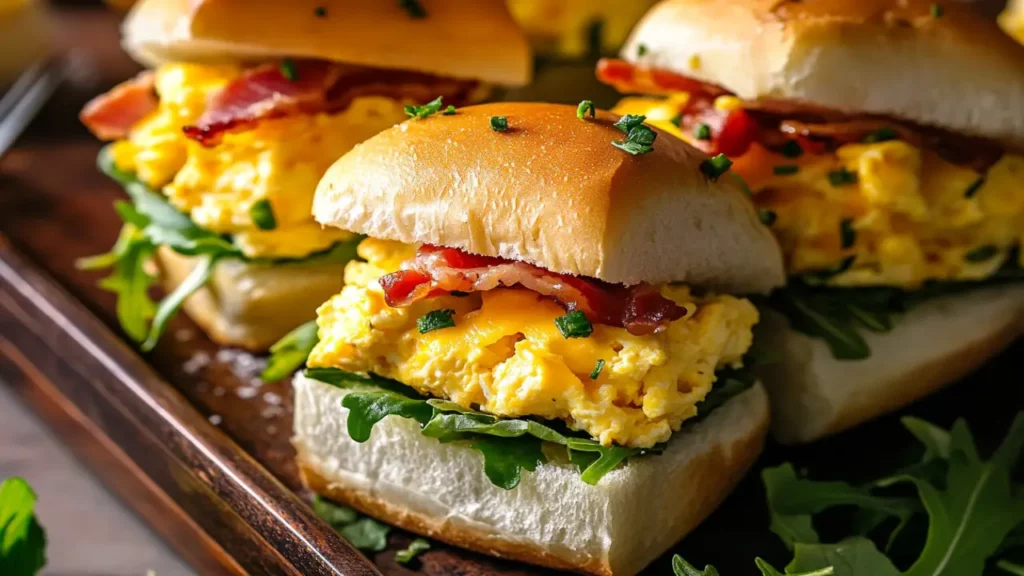 Baking Hawaiian Roll Breakfast Sliders