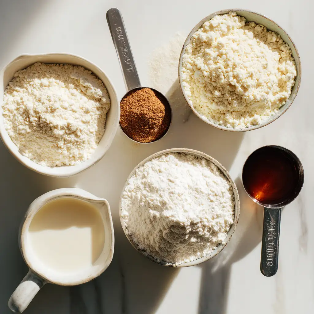 Vegan cupcake ingredients on a counter
