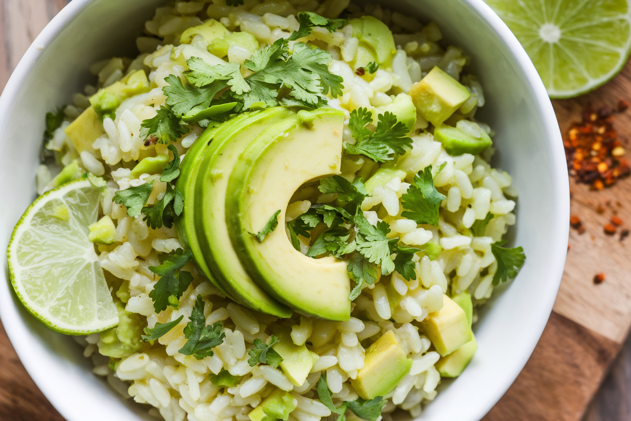 Avocado Lime Rice – Simple, Creamy & Delicious Vegan Dish